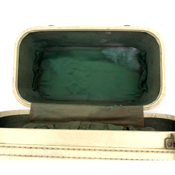 Vintage M.Y Skyway Vanity Train Case Suitcase Makeup Storage Luggage Travel Bag - Picture 9 of 16